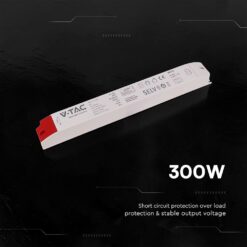 V‑TAC 24272VT Τροφοδοτικό LED Πλαστικό 300W 12V 25A Λευκό IP44 353×57×35