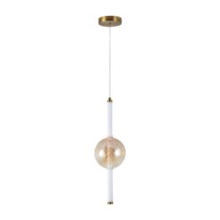 V-TAC 24284VT Κρεμαστό LED Φωτιστικό 8W 1100 lm 3000K Μελί+Λευκό – 150×1870 mm
