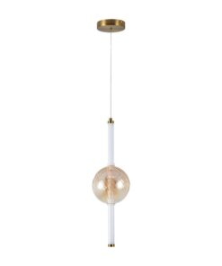 V-TAC 24284VT Κρεμαστό LED Φωτιστικό 8W 1100 lm 3000K Μελί+Λευκό – 150×1870 mm
