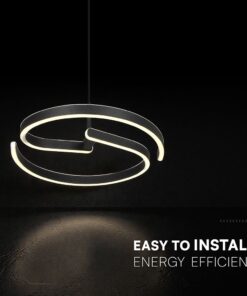 V-TAC 24289VT Κρεμαστό LED Φωτιστικό 25W 3250lm 4000K Μαύρο Ματ – 400×60 mm