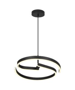 V-TAC 24289VT Κρεμαστό LED Φωτιστικό 25W 3250lm 4000K Μαύρο Ματ – 400×60 mm