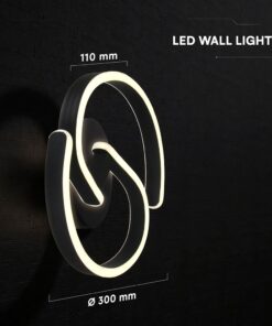 V‑TAC 24290 22W LED Διακοσμητικό Φωτιστικό Τοίχου – 300×110mm – 4000K – Μαύρο
