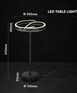 LED Πορτατίφ Light 25W 4000K Μαύρο Ματ 300×470mm – V‑TAC 24291VT