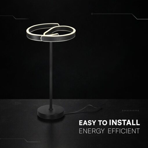 LED Πορτατίφ Light 25W 4000K Μαύρο Ματ 300×470mm – V‑TAC 24291VT