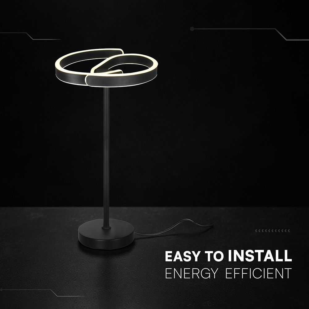 LED Πορτατίφ Light 25W 4000K Μαύρο Ματ 300×470mm – V‑TAC 24291VT