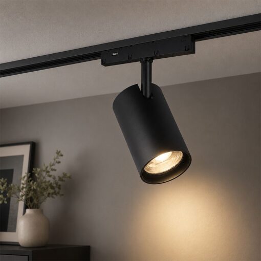 V‑TAC 24405VT Μαγνητικό Track Light 12W 48V Αλουμίνιο Μαύρο 6400K 1140lm 30°