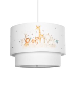 Alternative view of GLOBOSTAR® GIRAFFE 204-0007 Παιδικό Κρεμαστό Φωτιστικό Οροφής με Ντουί 1 x E27 AC 220-240V IP20 - Πολύχρωμο - Μ30 x Π30 x Υ24cm