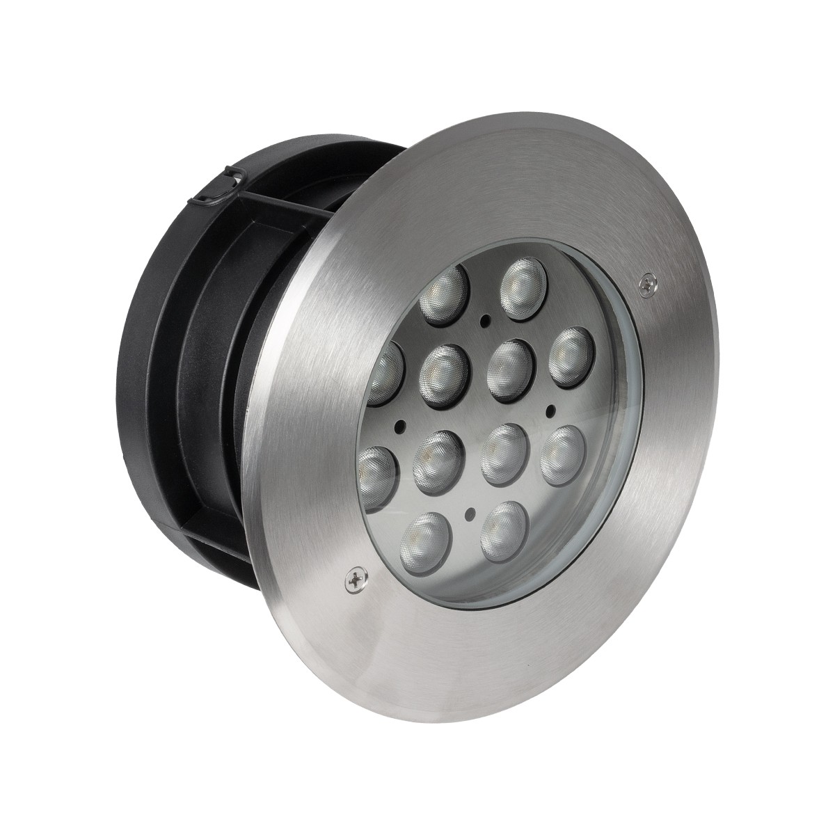GLOBOSTAR® UNDERWATERTUNI 90420 Υποβρύχιο Χωνευτό Σποτ για Σιντριβάνια/Πισίνες LED 12W 1080lm 30° DC 24V Αδιάβροχο IP68 Θερμό Λευκό 2700K Dimmable - Bridgelux SMD Chip - Ανοξείδωτο Ατσάλι SS304 - Μ18 x Π18 x Υ11cm / Q17.5cm - 3 Χρόνια Εγγύηση - Image 2