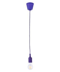 GLOBOSTAR® CABLITO 61560 Μοντέρνο Κρεμαστό Φωτιστικό Οροφής με Ντουί 1 x E27 AC 220-240V IP20 - Μωβ - Μ4 x Π4 x Υ110cm