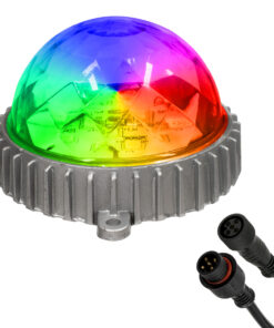 GloboStar® 30547 Ψηφιακό LED Module GENIUS DMX512 Addressable 5W 400 lm 320° DC 24V Αδιάβροχο IP68 RGB Φ12 x Υ7cm
