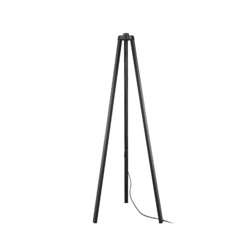 GLOBOSTAR® TRIPOD 203-0258 Μοντέρνο Επιδαπέδιο Φωτιστικό με Ντουί 1 x E27 AC 220-240V IP20 – Μαύρο – Μ38 x Π38 x Υ120cm