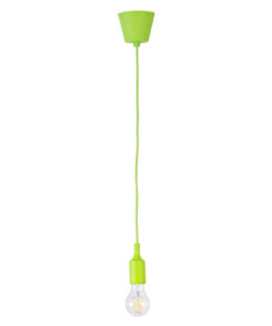 GLOBOSTAR® CABLITO 61557 Μοντέρνο Κρεμαστό Φωτιστικό Οροφής με Ντουί 1 x E27 AC 220-240V IP20 - Πράσινο - Μ4 x Π4 x Υ110cm