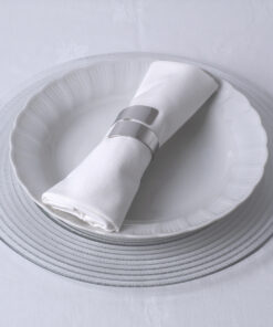 Alternative view of GLOBOSTAR® COUVERT 35009 Διακοσμητικό Δαχτυλίδι Πετσέτας - Ασημί - Μ5 x Π5 x Υ4.5cm