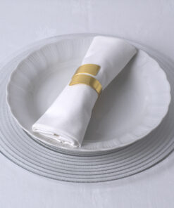 Alternative view of GLOBOSTAR® COUVERT 35010 Διακοσμητικό Δαχτυλίδι Πετσέτας - Χρυσό - Μ5 x Π5 x Υ4.5cm