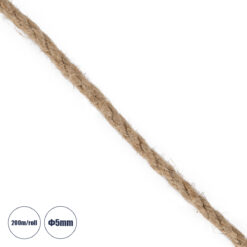 GLOBOSTAR® DECOR-ROPE 35050 Τριχιά Πλεκτό Σχοινί IP20 - Μπεζ - Μ200 x Π0.5 x Υ0.5cm