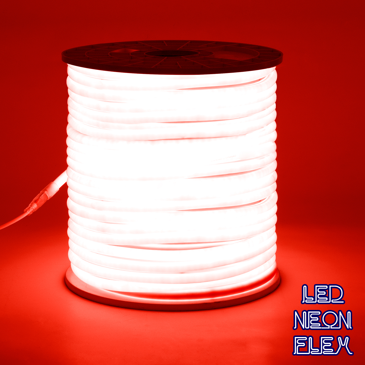 GLOBOSTAR® NEOTUBE 70593 Ταινία Neon Flex LED 12W/m 600lm/m 360° DC 220-240V Αδιάβροχο IP65 120 x SMD2835 Chip/m Κόκκινο Dimmable - Sanan SMD Chip - Μ100 x Π1.3 x Υ1.3cm - 3 Χρόνια Εγγύηση - Image 2