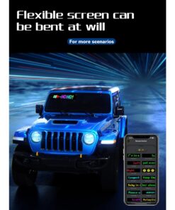 GLOBOSTAR® MATRIX GLB-106-0001 Εύκαμπτη Κυλιόμενη Ψηφιακή Επιγραφή 17.3x7cm P4 32×16 Pixel LED 10W DC 5V 2A με USB 2.0 Αδιάβροχο IP65 Πολύχρωμο RGB – Bluetooth Control μέσω iPIXEL APP – Μ17.3 x Π0.2 x Υ7cm – 2 Χρόνια Εγγύηση