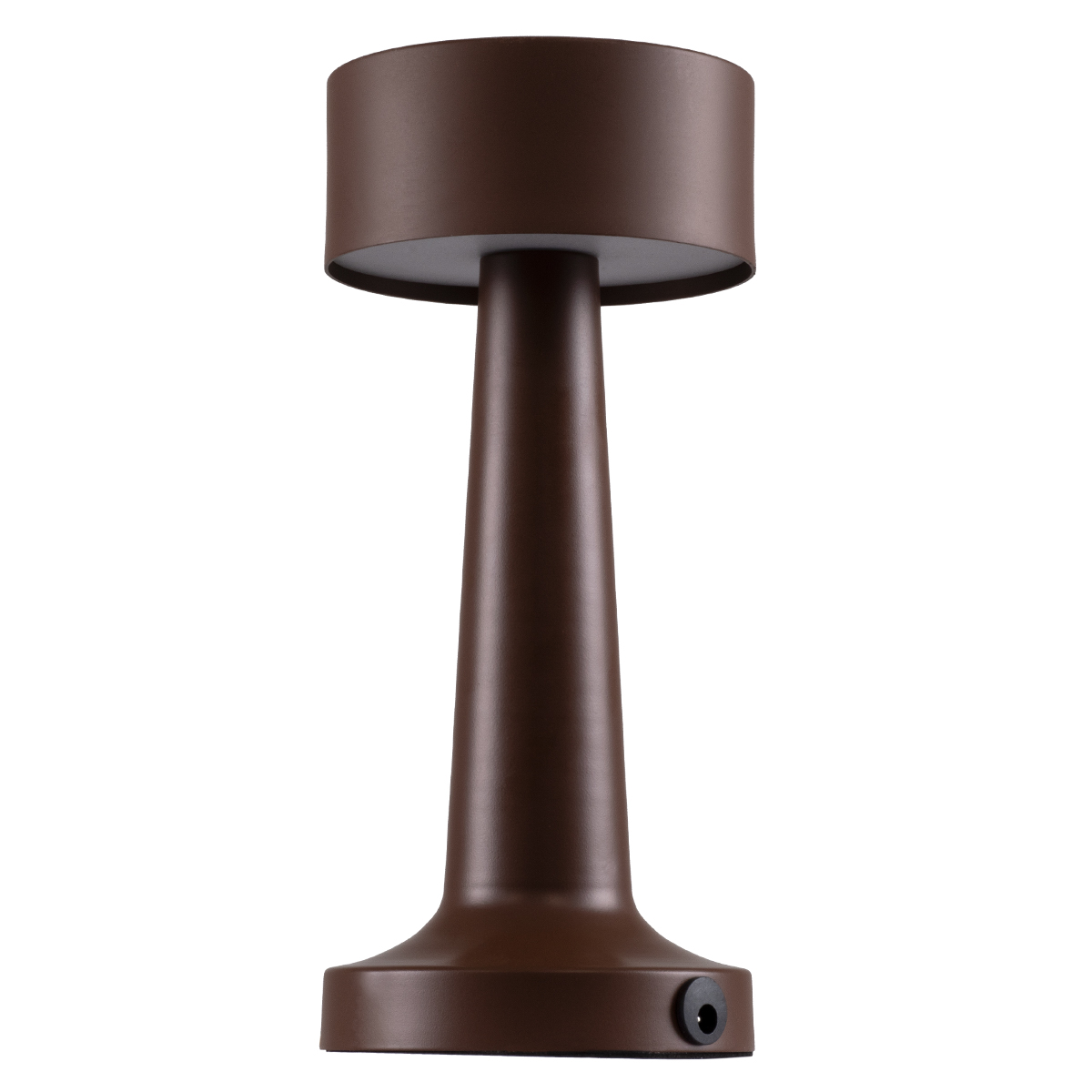 GloboStar® BELLA 76507 Επαναφορτιζόμενο Επιτραπέζιο Φωτιστικό Πορτατίφ LED 1.5W 105lm 120° DC 5V IP44 Θερμό Λευκό 2700K Dimmable Καφέ Αλουμίνιο - Μ9 x Π9 x Υ21cm - 2 Xρόνια Εγγύηση - Image 2