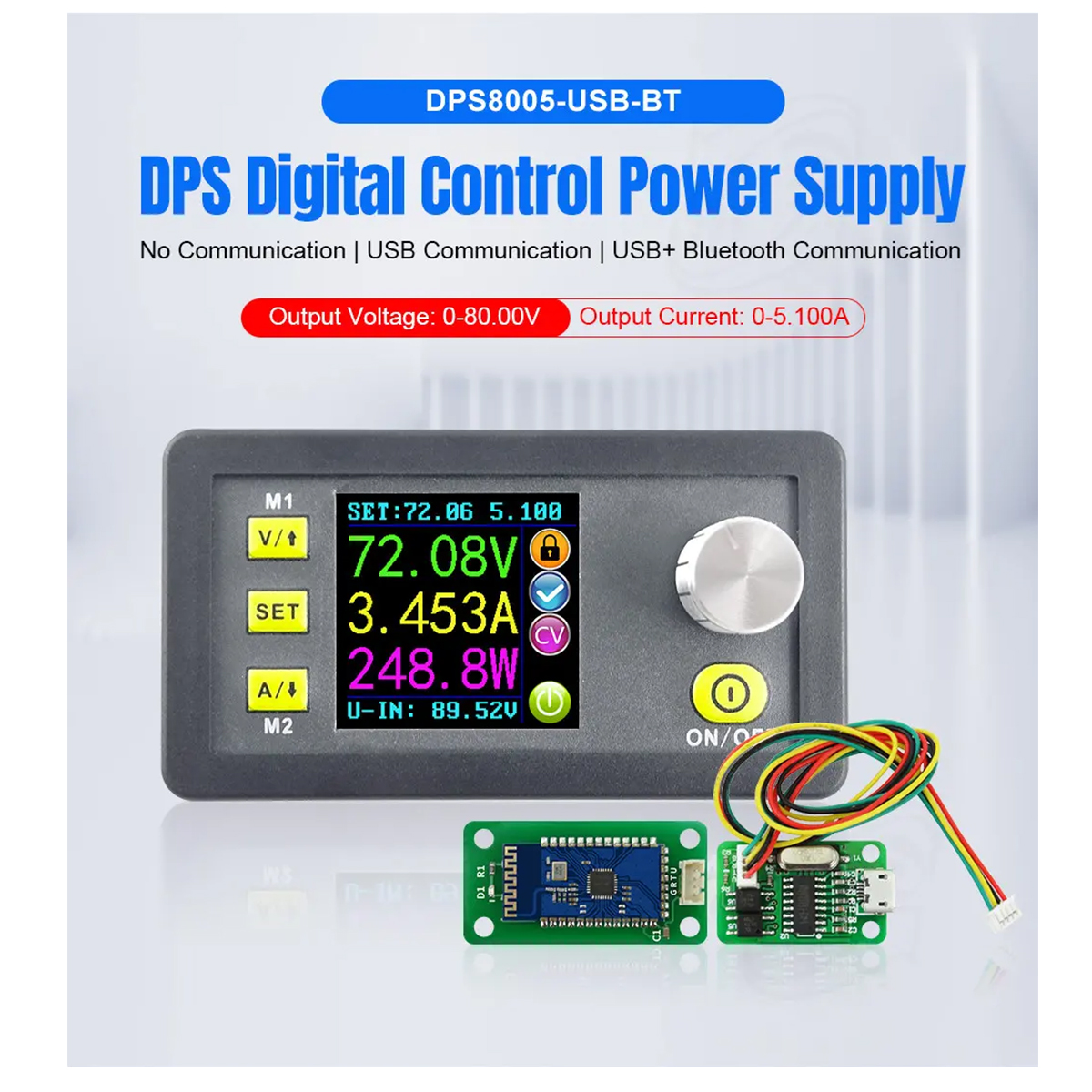 GloboStar® 79984 DPS5020-USB-BT Ψηφιακό Δοκιμαστικό Εργαλείο Ηλεκτρονικού/Τεχνικού Τμήματος Ρυθμιζόμενης Τάσης & Ampere - Βολτόμετρο/Αμπερόμετρο/Βατόμετρο Μετατροπέας με LCD Οθόνη Max Output 0-20A/DC 0-50V/0-1000W με Micro USB & Βluetooth APP - Image 17