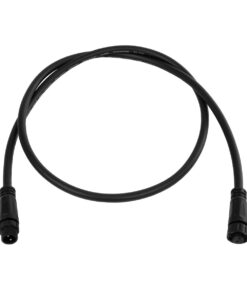 GLOBOSTAR® CONNECTOR 60955 2 Pin Καλώδιο/Επέκταση Ι 1 Μέτρου με Είσοδο 1 x Αρσενικό Βύσμα & Έξοδο 1 x Θηλυκό Βύσμα Αδιάβροχο IP68 – Μαύρο – Μ100 x Π1.5 x Υ1.5cm