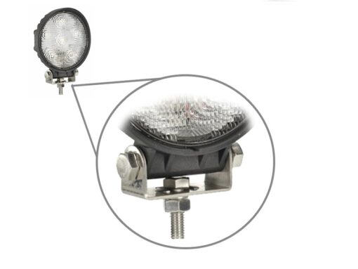 GloboStar® 29999 PRO Series Προβολέας Εργασίας – Working Light για Αυτοκίνητα & Φορτηγά Στρογγυλός 24W 10-30V 3360lm 30° Αδιάβροχος IP65 Ψυχρό Λευκό 6000k