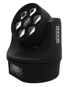 GLOBOSTAR® MINIBEE 51122 Stage Κινούμενη Ρομποτική Κεφαλή Bee Eye Super Beam & Wash LED 90W Zoom 6°/51° AC 220-240V IP20 6 x 15W CREE Chip Πολύχρωμο RGBW Dimmable DMX512 Protocol 11/14 Channels - Μ18 x Π20.6 x Υ24.7cm - 2 Χρόνια Εγγύηση