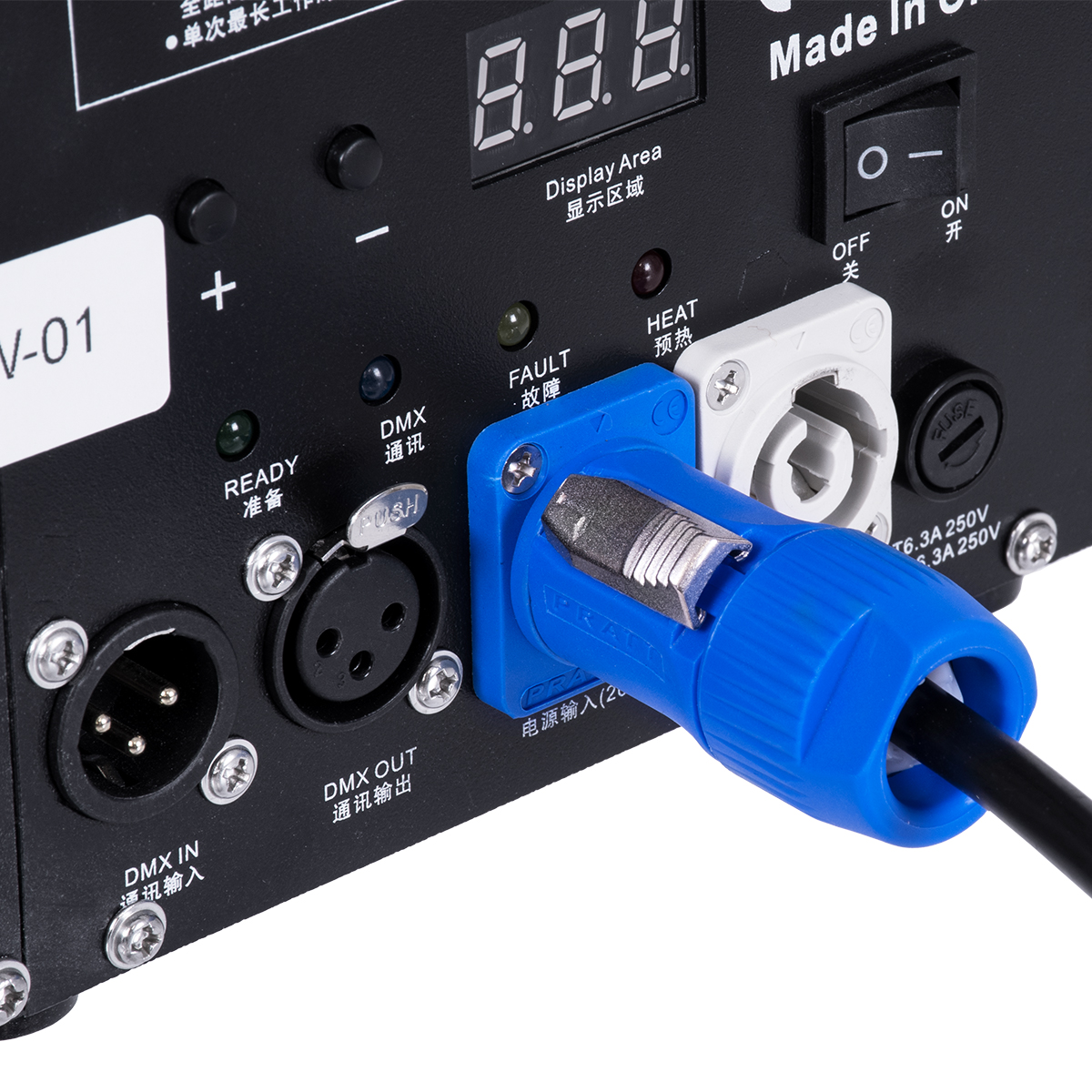 GLOBOSTAR® SPARKLE 51148 Stage Μηχανή Δαπέδου Άκαυστων Σπινθήρων Εφέ Συντριβανιού 600W AC 220-240V IP20 DMX512 Protocol & RF Ασύρματο Χειριστήριο - Μ18 x Π16.5 x Υ24cm - 1 Χρόνο Εγγύηση - Image 9