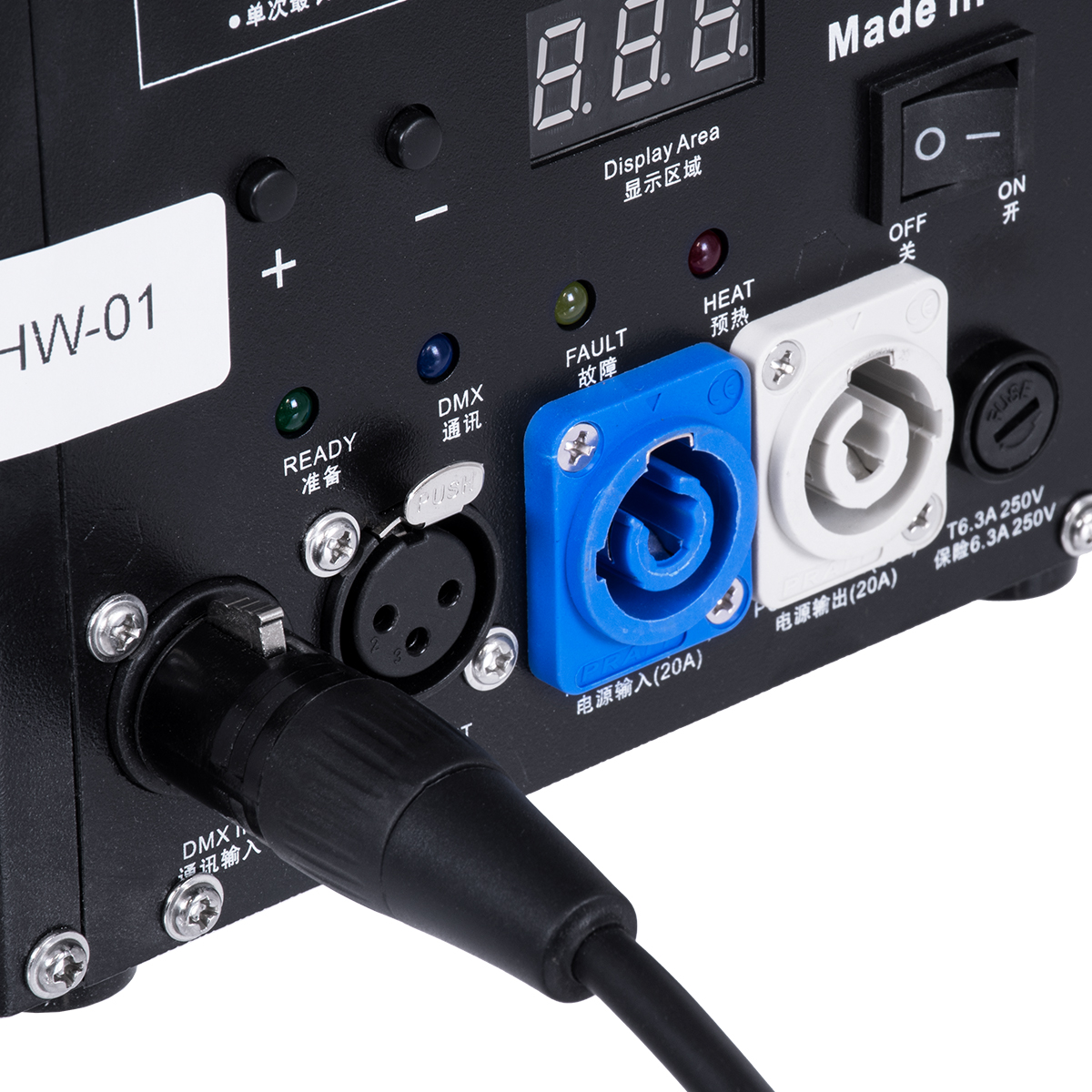 GLOBOSTAR® SPARKLE 51148 Stage Μηχανή Δαπέδου Άκαυστων Σπινθήρων Εφέ Συντριβανιού 600W AC 220-240V IP20 DMX512 Protocol & RF Ασύρματο Χειριστήριο - Μ18 x Π16.5 x Υ24cm - 1 Χρόνο Εγγύηση - Image 10
