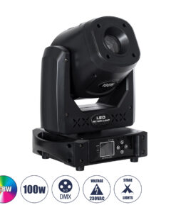 GloboStar® HERACLES 51156 Επαγγελματική Κινούμενη Ρομποτική Κεφαλή PATTERN Light CREE LED 100W AC 220V-240V IP20 RGBW DMX512 - Μ25.5 x Π20 x Υ35cm - 2 Χρόνια Εγγύηση