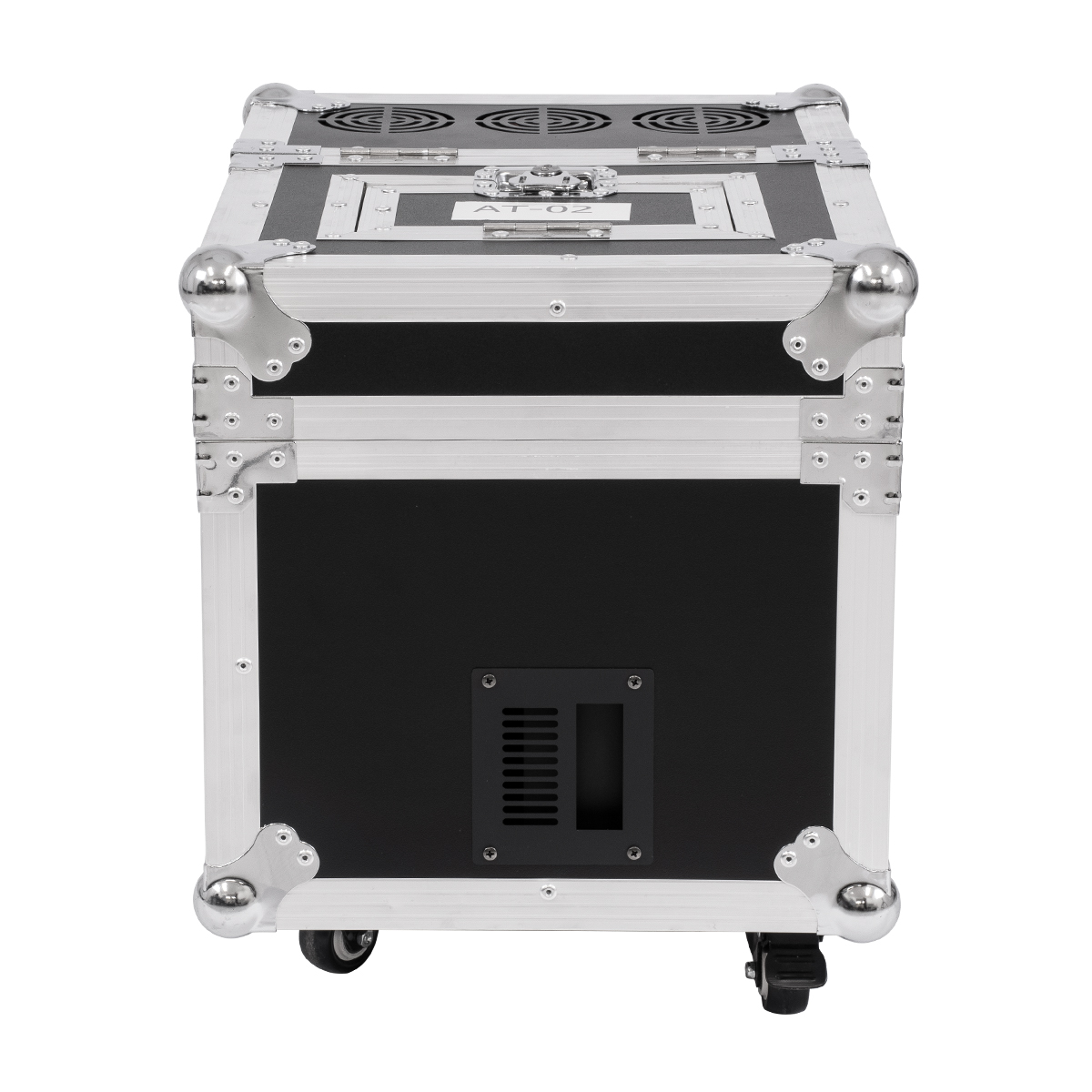 GloboStar® 51170 MERMAID Επαγγελματική Επιδαπέδια Μηχανή Double Haze Machine - Διπλού Εφέ Ομίχλης-Νέφωσης 600W AC 220V-240V DMX512 Display on Body & Ασύρματο Χειριστήριο σε Flight Case - Μαύρο - L49.5 x W38 x H45cm - Image 8