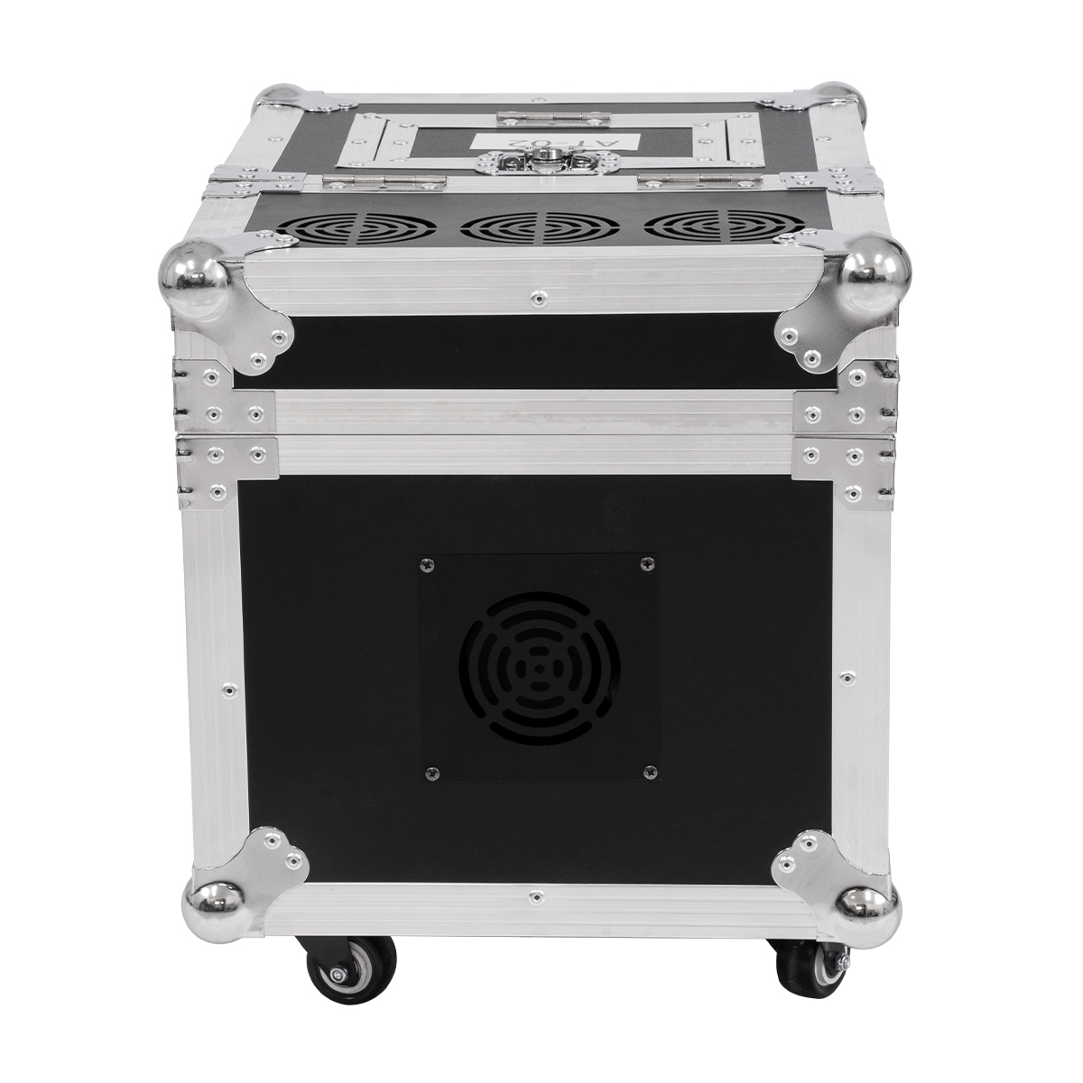 GloboStar® 51170 MERMAID Επαγγελματική Επιδαπέδια Μηχανή Double Haze Machine - Διπλού Εφέ Ομίχλης-Νέφωσης 600W AC 220V-240V DMX512 Display on Body & Ασύρματο Χειριστήριο σε Flight Case - Μαύρο - L49.5 x W38 x H45cm - Image 10