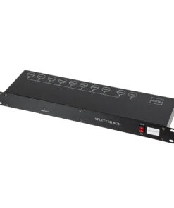 Alternative view of GloboStar® SPLITTER 51178 Διακλαδωτής & Ενισχυτής Σήματος DMX 8 Καναλιών - Rack Mount - AC 220-240V IP20 - Μ48 x Π17 x Υ4.5cm - 2 Χρόνια Εγγύηση