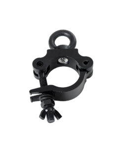 GloboStar® CLAMPS 51182 Επαγγελματικός Γάντζος Hook Αλουμινίου Ύψηλης Αντοχής για Κρέμαση, Στήριξη & Τοποθέτηση Προϊόντων Stage σε Τράσες - Μ16 x Π12 x Υ3cm - Μαύρο