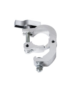 GLOBOSTAR® CLAMPS 51185 Stage Hook Γάντζος Αλουμινίου Ύψηλης Αντοχής για Κρέμαση, Στήριξη & Τοποθέτηση Προϊόντων Stage σε Τράσες Αδιάβροχο IP65 - Νίκελ Βούρτσας - Μ17 x Π12 x Υ3cm