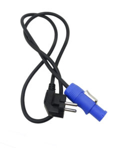Ρευματολήπτης POWERCON 2 Pin Μήκος 110cm Schuko EU Plug High Quality GloboStar 51192