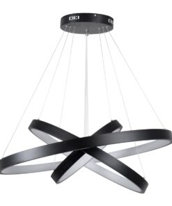 kelvo® NEMESIS KLV-101-0220-V2 Κρεμαστό Φωτιστικό Οροφής LED 120W 12000lm 180° AC 220-240V IP20 Ρυθμιζόμενο Λευκό CCT με Χειριστήριο από 2700K έως 6000K Dimmable – Lumileds SMD Chip – Μαύρο Ματ – Μ80 x Π80 x Υ80cm – 3 Χρόνια Εγγύηση