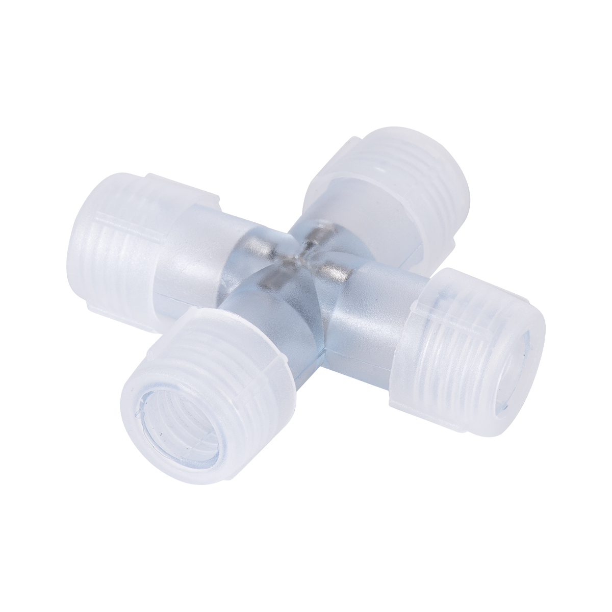GLOBOSTAR® LIGHTUBE-AB 70663 + Σύνδεσμος για Φωτοσωλήνα LED Αδιάβροχο IP65 - Διάφανο - Μ6.5 x Π6.5 x Υ2cm - Image 2