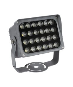 GLOBOSTAR® FLOODXENA 90129 Προβολέας Σποτ Wall Washer LED 24W 2760lm 10° AC 220-240V Αδιάβροχο IP65 Φυσικό Λευκό 4500K – Bridgelux SMD Chip – Γκρι Ανθρακί – Μ18 x Π13.5 x Υ18cm – 3 Χρόνια Εγγύηση