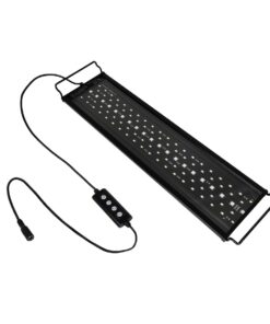 GLOBOSTAR® AQUARIUS 79679 Φωτιστικό Ενυδρείου με Ενσωματωμένο Χειριστήριο LED 16W 800lm 120° AC 220-240V Αδιάβροχο IP44 Πολύχρωμο RGBW Dimmable – Sanan SMD Chip – Μαύρο – Μ45 x Π11 x Υ3cm – 2 Χρόνια Εγγύηση