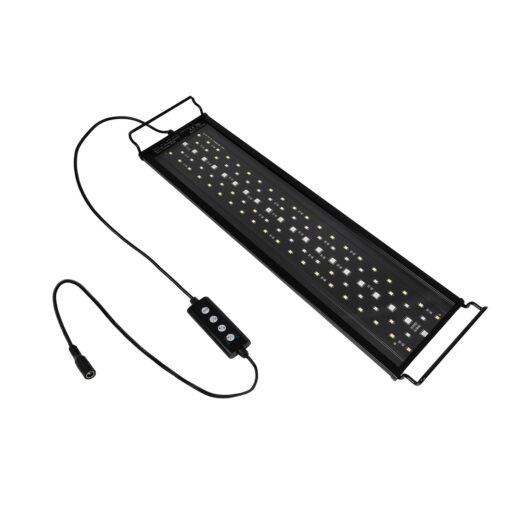 GLOBOSTAR® AQUARIUS 79679 Φωτιστικό Ενυδρείου με Ενσωματωμένο Χειριστήριο LED 16W 800lm 120° AC 220-240V Αδιάβροχο IP44 Πολύχρωμο RGBW Dimmable – Sanan SMD Chip – Μαύρο – Μ45 x Π11 x Υ3cm – 2 Χρόνια Εγγύηση