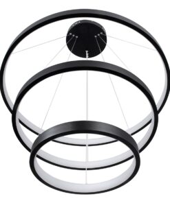 kelvo® NEMESIS KLV-101-0220-V2 Κρεμαστό Φωτιστικό Οροφής LED 120W 12000lm 180° AC 220-240V IP20 Ρυθμιζόμενο Λευκό CCT με Χειριστήριο από 2700K έως 6000K Dimmable – Lumileds SMD Chip – Μαύρο Ματ – Μ80 x Π80 x Υ80cm – 3 Χρόνια Εγγύηση