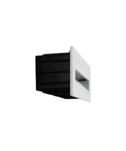 kelvo® STEPART KLV-101-0088 Χωνευτό Φωτιστικό Σκαλοπατιού / Διαδρόμου LED 4W 500lm 45° AC 220-240V Αδιάβροχο IP65 Θερμό Λευκό 2700K – Lumileds SMD Chip & TÜV SÜD Driver – Λευκό Ματ – Μ21 x Π5.5 x Υ6.5cm / Q20.3 x 5.6cm – 5 Χρόνια Εγγύηση