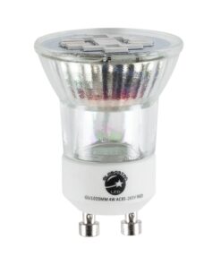 GloboStar® 76009 Σποτ LED GU10 MR11 4W 300lm 120° AC 85-265V με Λευκό Γαλακτερό Γυαλί Κόκκινο - 2 Χρόνια Εγγύηση