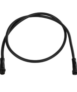 GLOBOSTAR® CONNECTOR 60958 5 Pin Καλώδιο/Επέκταση Ι 1 Μέτρου με Είσοδο 1 x Αρσενικό Βύσμα & Έξοδο 1 x Θηλυκό Βύσμα Αδιάβροχο IP68 – Μαύρο – Μ100 x Π1.6 x Υ1.6cm