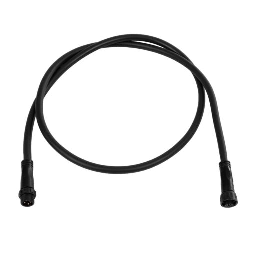GLOBOSTAR® CONNECTOR 60958 5 Pin Καλώδιο/Επέκταση Ι 1 Μέτρου με Είσοδο 1 x Αρσενικό Βύσμα & Έξοδο 1 x Θηλυκό Βύσμα Αδιάβροχο IP68 – Μαύρο – Μ100 x Π1.6 x Υ1.6cm
