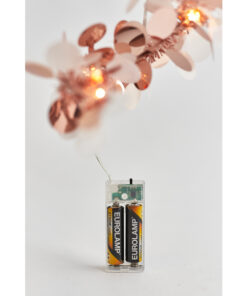 ΣΕΙΡΑ, 20 LED 5mm, ΔΙΑΚΟΣΜΗΤΙΚΗ ΠΑΓΙΕΤΑ , ΜΠΑΤΑΡΙΑΣ 2xAA, ΧΡΟΝΟΔΙΑΚΟΠΤΗ, ΘΕΡΜΟ ΛΕΥΚΟ LED ANA 10cm, ΠΡΟΕΚΤΑΣΗ ΠΑΡΟΧΗΣ 50cm, IP20 EUROLAMP 600-03340