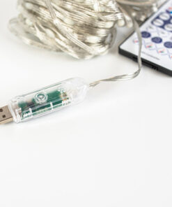 ΣΕΙΡΑ, 100 SMART MINI LED, USB, ΔΙΑΧΕΙΡΙΣΗ ΜΕΣΩ ΕΦΑΡΜΟΓΗΣ, ΤΗΛΕΧΕΙΡΙΣΤΗΡΙΟ, ΔΙΑΦΑΝΟ ΠΛΑΚΕ ΧΑΛΚΙΝΟ ΚΑΛΩΔΙΟ, RGB LED ΑΝΑ 10cm, ΠΡΟΕΚΤΑΣΗ ΠΑΡΟΧΗΣ 2m, IP20 EUROLAMP 600-11783