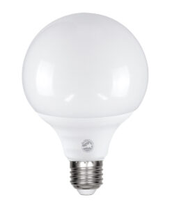 GLOBOSTAR® BUBBLE 60039 Λάμπα E27 G95 LED 15W 1500lm 260° AC 220-240V IP20 Ψυχρό Λευκό 6000K - Lumileds SMD Chip - Λευκό Γαλακτερό - Μ9.5 x Π9.5 x Υ14cm - 3 Χρόνια Εγγύηση
