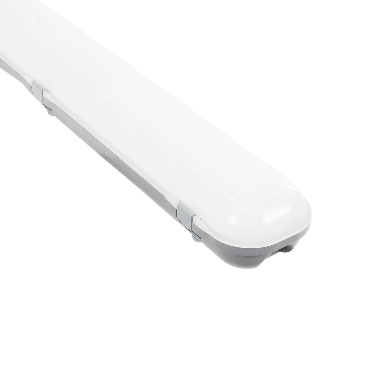 GLOBOSTAR® EMERGANO 60179 60cm Γραμμικό Βιομηχανικό Φωτιστικό Tri-Proof Τεχνολογίας Emergency με Ενσωματωμένη Μπαταρία Li-Ion 3.7V 2600mAH & Αυτονομία 3 Ώρες LED 24W 3120lm 120° AC 220-240V Αδιάβροχο IP65 Ψυχρό Λευκό 6000K - LUMILEDs SMD Chip & TÜV SÜD Driver - Γκρι με Γαλακτερό Κάλυμμα Πλαστικό PC - Μ60 x Π10.5 x Υ8cm - 5 Χρόνια Εγγύση