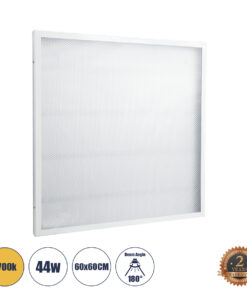 GloboStar® 60217 LED Panel Transparent 60x60cm 44W 3960lm 120° CRI≥80Ra AC 220-240V IP20 Μ60 x Π60 x Υ2.5cm - Θερμό Λευκό 2700K - 2 Χρόνια Εγγύηση